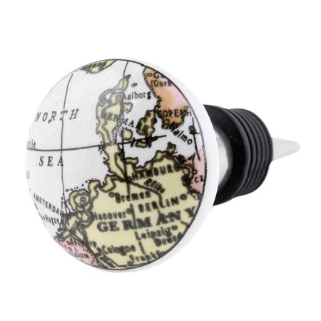 Germany Map Ceramic Wine Bottle Stopper